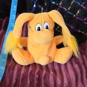 Kodak Orange and Yellow Plush Kolorkins Bunny Mini Max 1998 Vintage